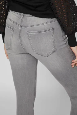 Vila Jeans|Calças-Jeans skinny fit 5 bolsos Cinzento