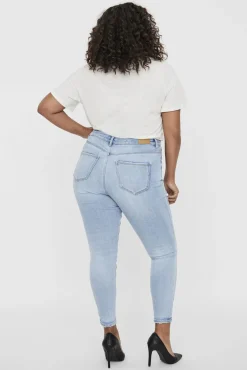 Vero Moda Curve Jeans|Calças-Jeans skinny tamanho grande Azul