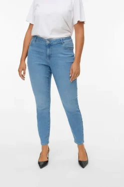 Vero Moda Curve Jeans|Calças-Jeans skinny tamanho grande Azul
