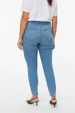 Vero Moda Curve Jeans|Calças-Jeans skinny tamanho grande Azul