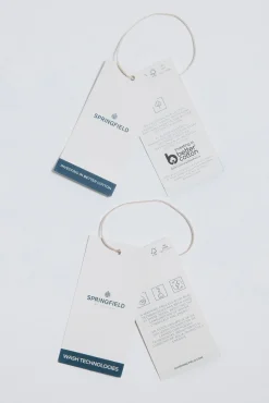 Springfield Jeans-Jeans slim fit desbotado azul