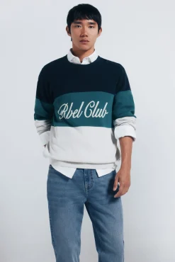 Springfield Jeans-Jeans slim fit tingido azul