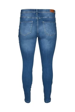 Vero Moda Curve Jeans|Calças-Jeans Slim tamanho grande Azul