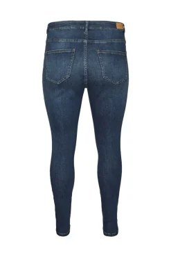 Vero Moda Curve Jeans|Calças-Jeans Slim tamanho grande Azul