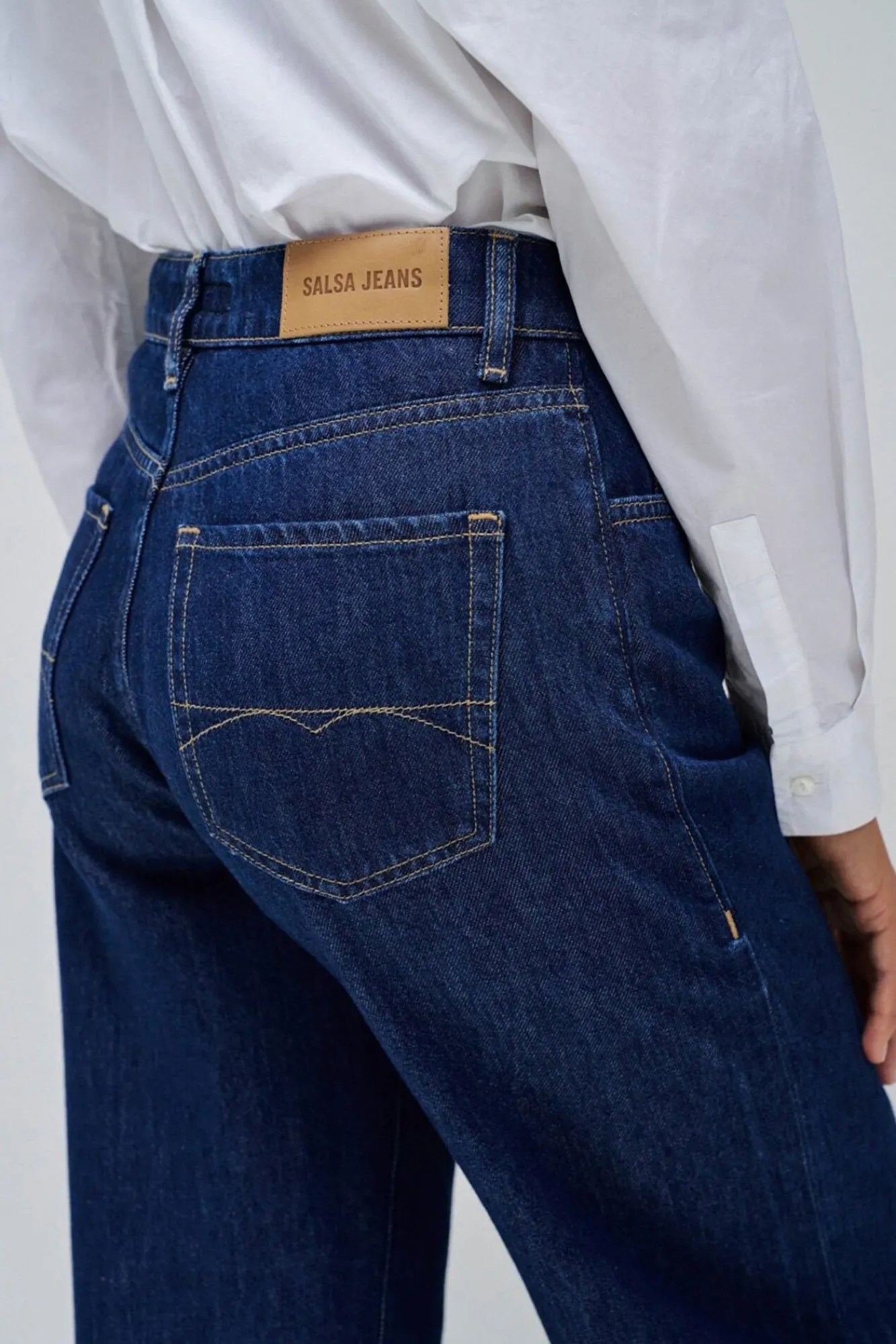Salsa Jeans Jeans|Calças-Jeans wide leg Azul