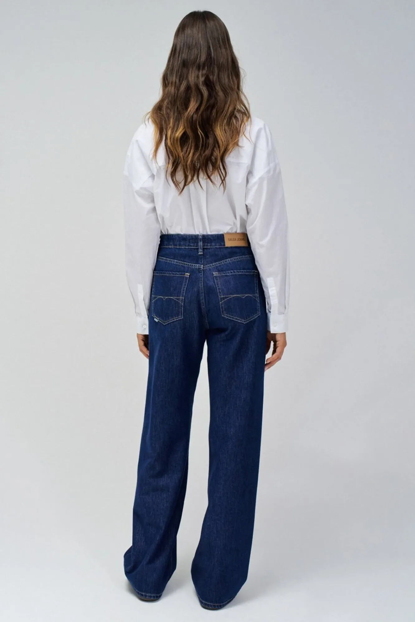 Salsa Jeans Jeans|Calças-Jeans wide leg Azul