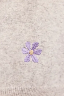 Slowlove Camisolas-Jersey bordado Cinzento