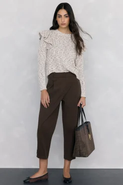 Pedro del Hierro Camisolas-Jersey com folho fantasia multicolor Beige