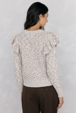 Pedro del Hierro Camisolas-Jersey com folho fantasia multicolor Beige