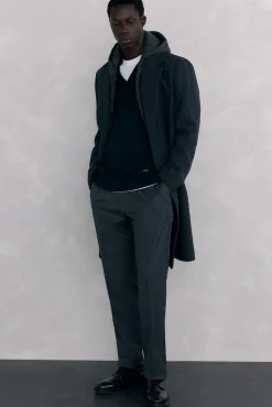 Pedro del Hierro Camisolas-Jersey de caxemira de seda e algodão estruturado premium Preto