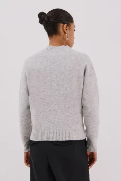 Cortefiel Camisolas-Jersey delantero lentejuelas. Cinzento