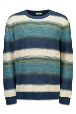 Springfield Camisolas-Jersey estruturado multi-listrado azul