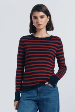 Springfield Camisolas-Jersey fino com botões e punhos vermelho