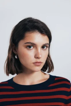 Springfield Camisolas-Jersey fino com botões e punhos vermelho