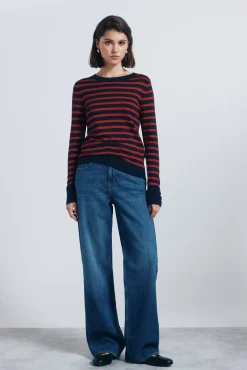 Springfield Camisolas-Jersey fino com botões e punhos vermelho