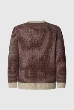 Pepe Jeans Camisolas-Jersey listrado de ajuste regular vermelho