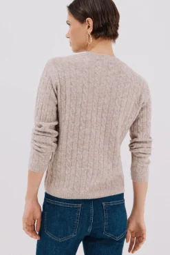 Cortefiel Camisolas-Jersey macio com oitos Tostado