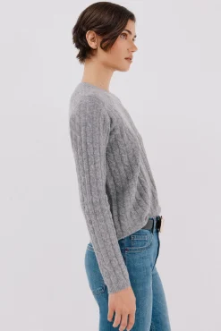 Cortefiel Camisolas-Jersey macio com oitos Cinzento