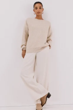 Cortefiel Camisolas-Jersey punto lentejuelas Tostado