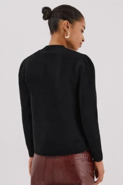 Cortefiel Camisolas-Jersey punto perlas Preto