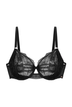 Dorina Roupa Interior-Kikky sutiã cobertura total sem bojo preto