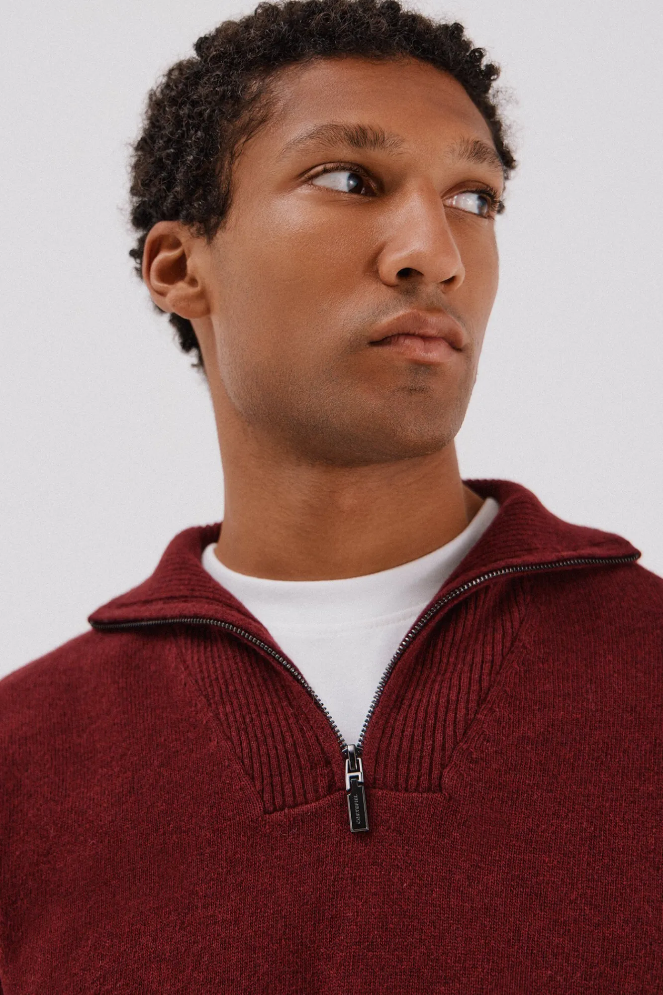 Cortefiel Camisolas-Lã de cordeiro com gola aberta Granada