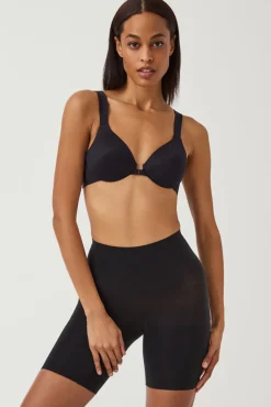 Spanx Roupa Interior-Lange Shorts mittlere Kompression Nude preto