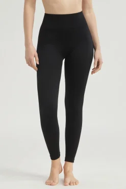 DIM Calças-Leggings esportivas longas femininas preto