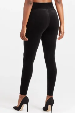 Spanx Calças-Leggings moldadoras veludo preto