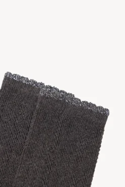 Hoss Intropia Meias-Leila. Meias vazadas de lurex Cinzento