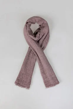 Systemaction Cachecol-Lenço com efeito desgastado. rosa