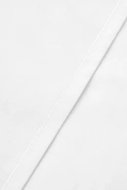 Bassols Conjuntos De Roupa De Cama-Lençol de algodão com elástico de 200 fios Branco