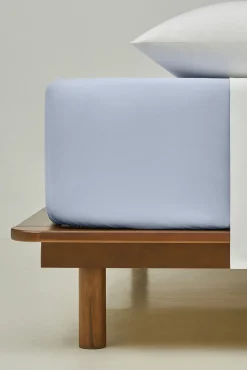 Bassols Conjuntos De Roupa De Cama-Lençol de algodão com elástico de 200 fios Vermelho