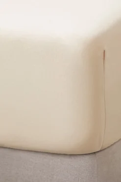 Bassols Conjuntos De Roupa De Cama-Lençol de baixo com elástico Sahara em algodão lavado fosco Tostado