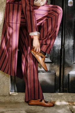 Hoss Intropia Sabrinas|Calçado De Couro-Lera. Bailarinas de pele cruzadas Castanho