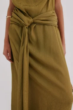 Hoss Intropia Vestidos-Liliane. Vestido midi Verde