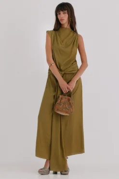 Hoss Intropia Vestidos-Liliane. Vestido midi Verde