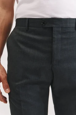 Cortefiel Calças|Calças Clássicas-Liso Coolmax lisas Cinzento