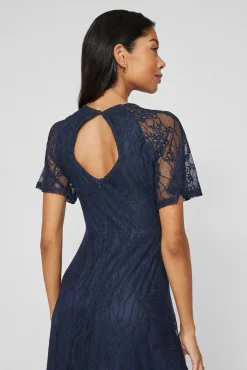 Vila Vestidos-Long party dress Azul