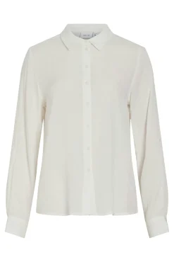 Vila Blusas-Long-sleeved shirt Branco
