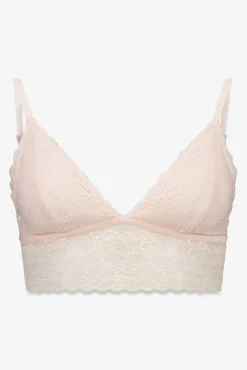 Women'secret Roupa Interior-LOVELY bralette triangular de renda rosa