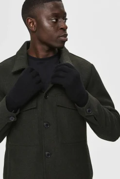 Selected Luvas-Luvas confeccionadas com Lã RWS. Preto