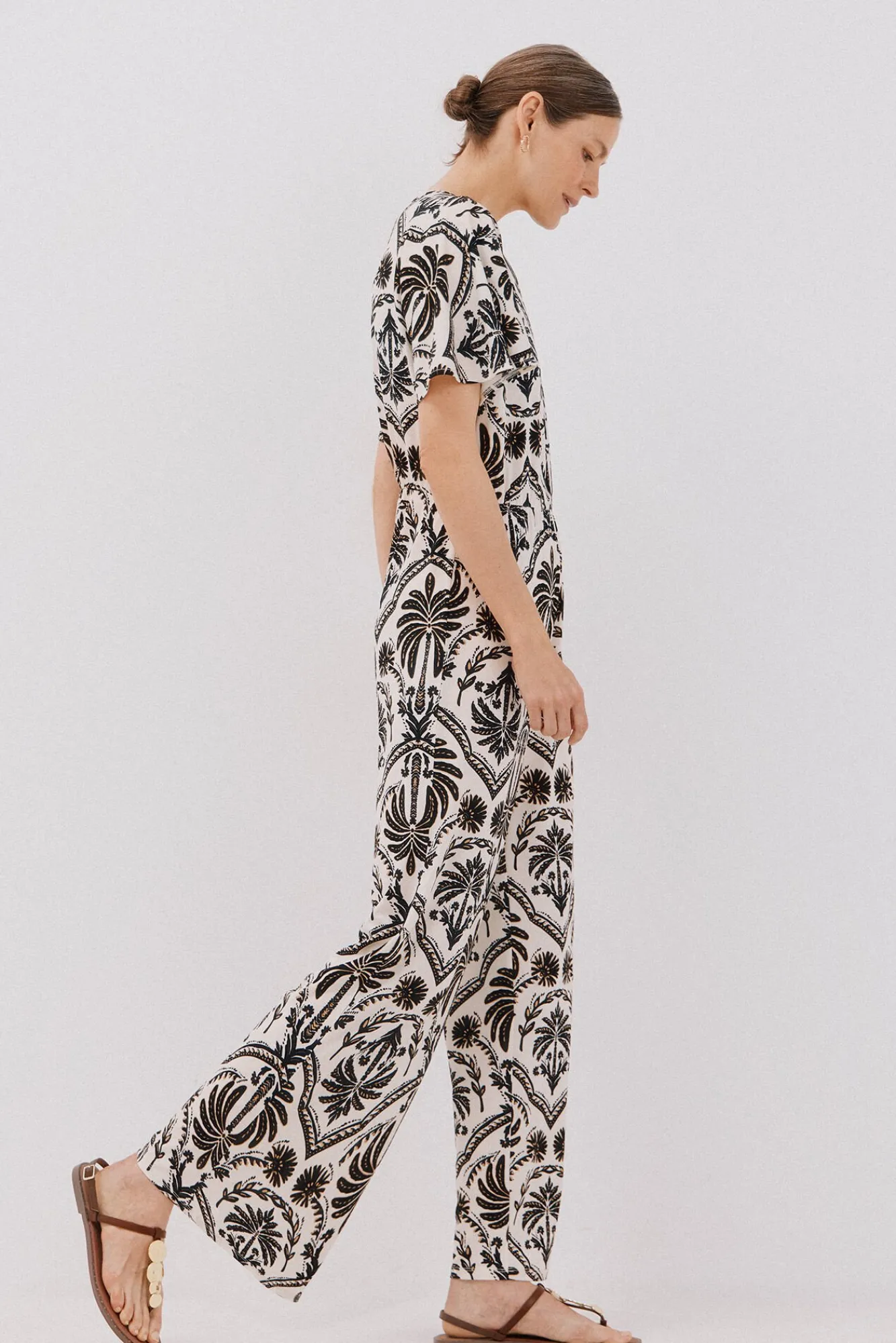 Cortefiel Macacões|Vestidos-Macacão estampado Impressão