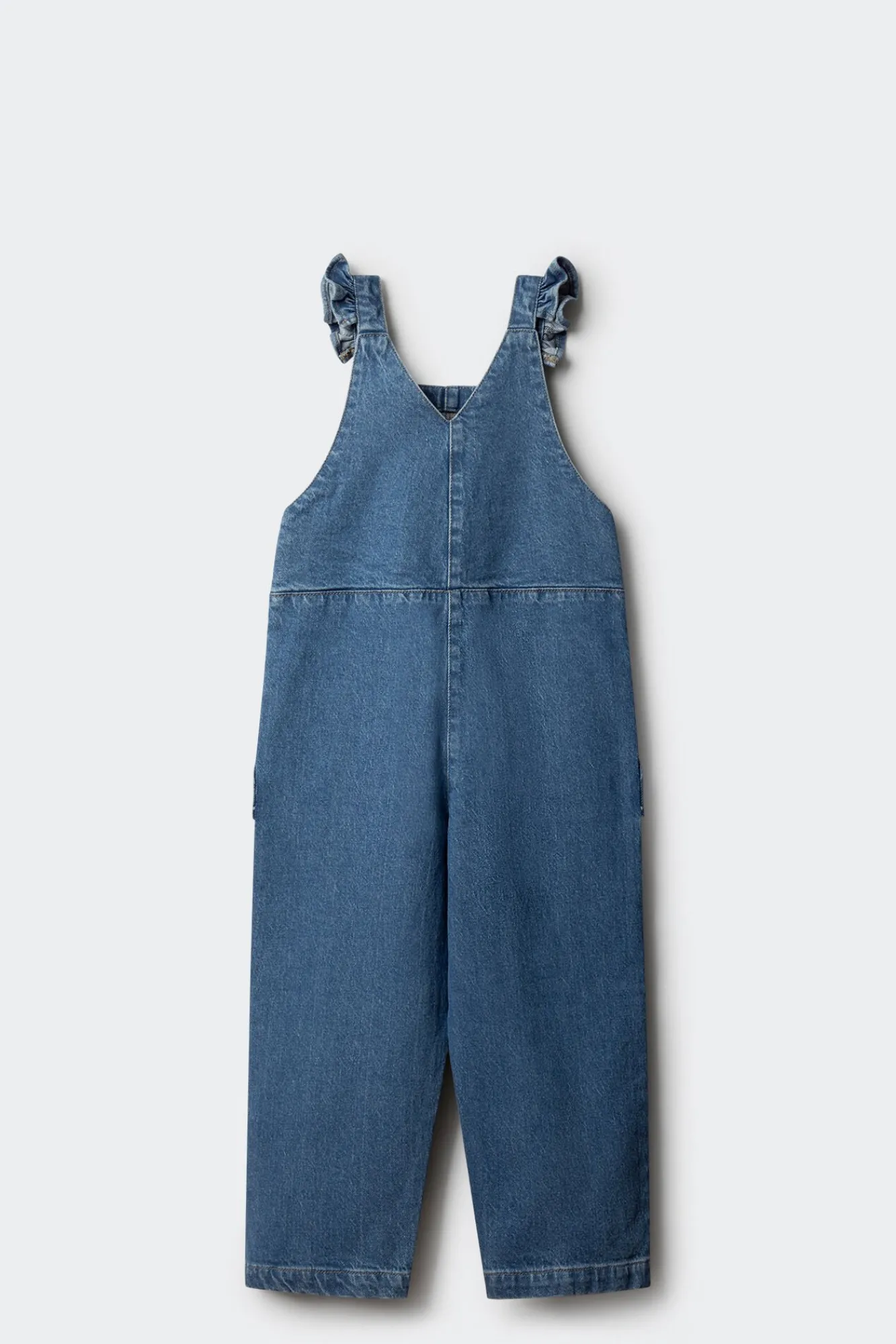 Springfield Kids Vestidos-Macacão jeans longo para meninas azul