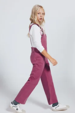 Springfield Kids Vestidos-Macacão longo com babados para meninas rosa