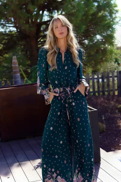 Jaase Vestidos-Macacão Rita com estampado Estella Azul