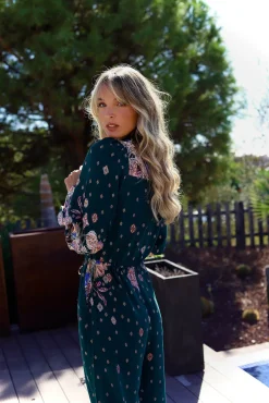 Jaase Vestidos-Macacão Rita com estampado Estella Azul