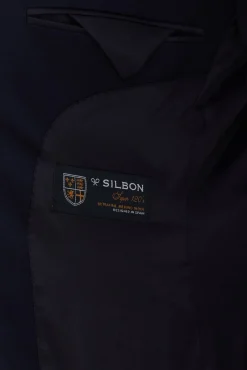 Silbon Blazers|Blazers-Macacão stretch natural Azul