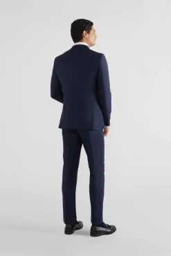 Silbon Blazers|Blazers-Macacão stretch natural Azul