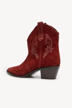Hoss Intropia Botas|Botas Cowboy-Macarena. Botim baixo croute Castanho